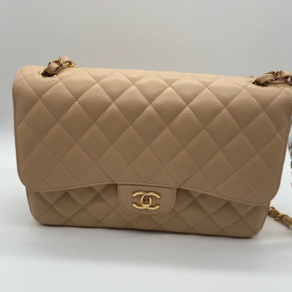 Chanel Beige Clair Double Flap Bag - Picture 5 of 12